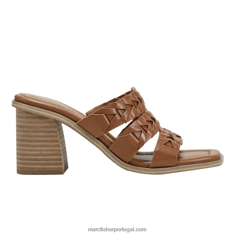 mulheres Marc Fisher sandália salto bloco melita 62B08L483 meio natural