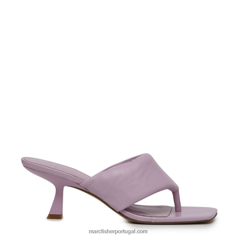 mulheres Marc Fisher sandália salto cici 62B08L532 couro roxo claro