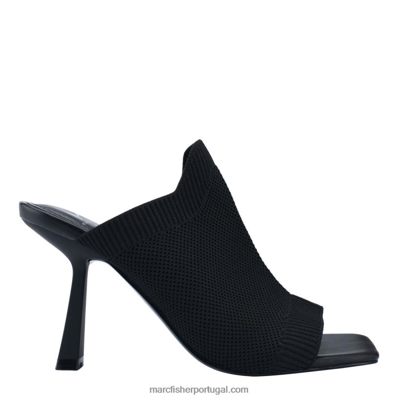 mulheres Marc Fisher sandália salto dikana 62B08L521 malha preta