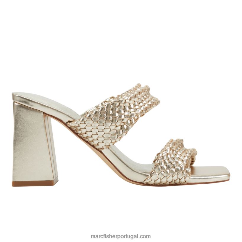 mulheres Marc Fisher sandálias de vestido sob medida eloria 62B08L366 ouro iridescente